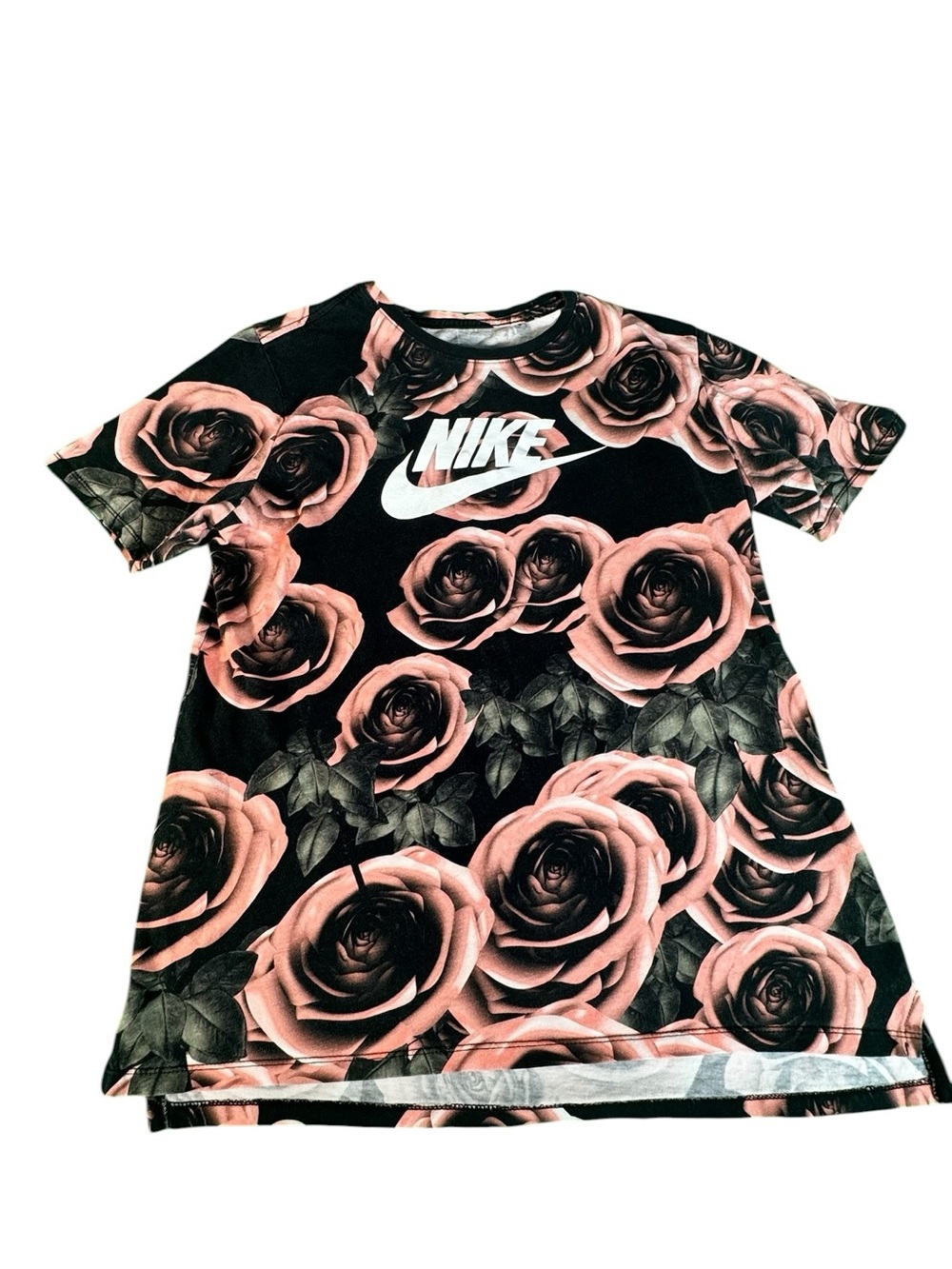 Nike Men’s Af1 Rose Aop T-Shirt Black/Rose Size M StreetwearZ